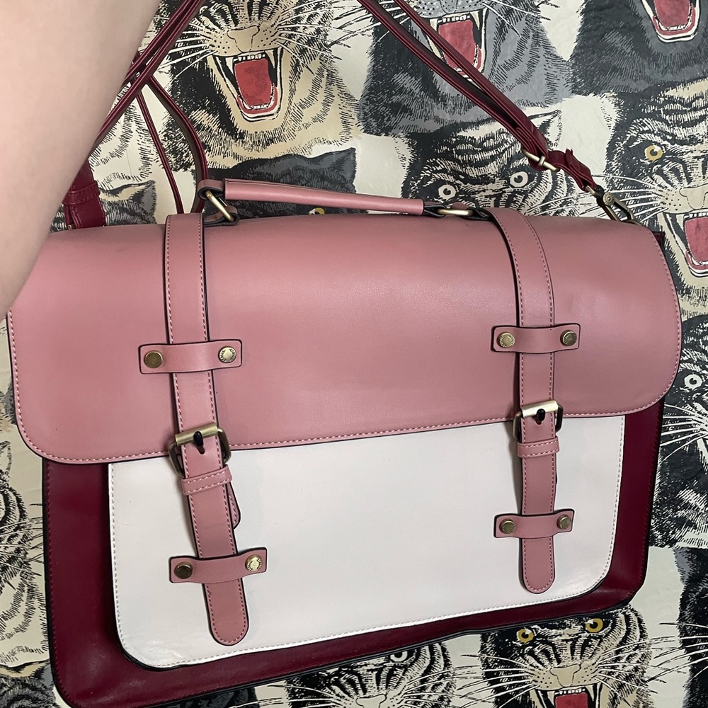 Two Toned Pink Laptop Bag